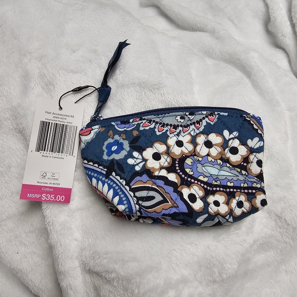 Vera Bradley Haymarket Paisley Jewel 4 Piece Hair Set Headband Scrunchie